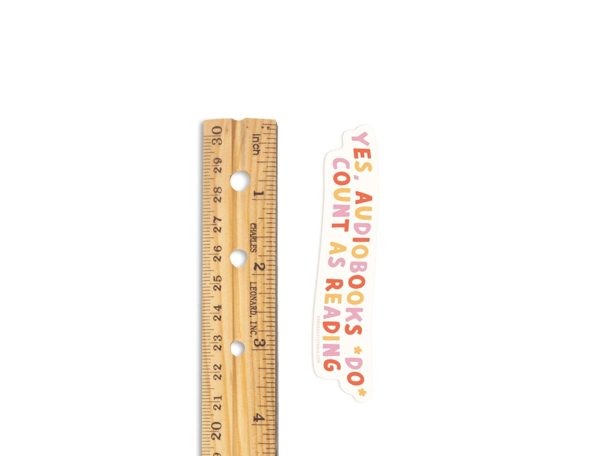 Audiobooks Count As Reading Sticker - Starry Skies Austin