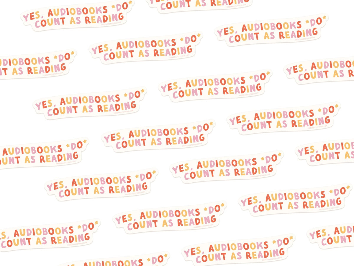 Audiobooks Count As Reading Sticker - Starry Skies Austin
