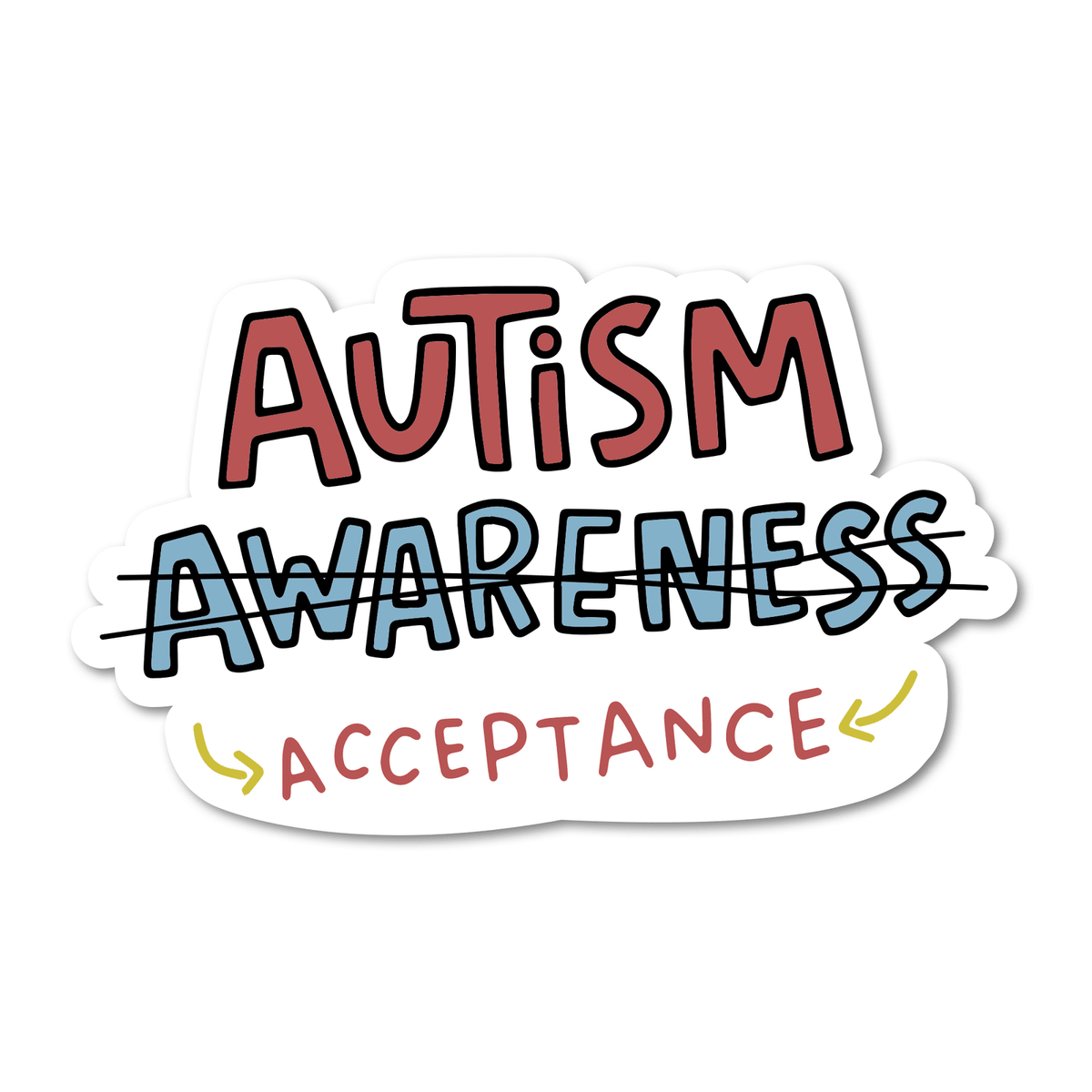 Autism Acceptance Vinyl Sticker - Starry Skies Austin