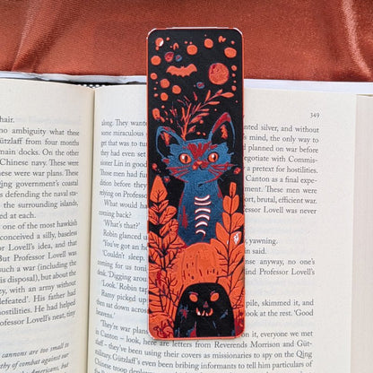 Autumn Familiar Illustrated Bookmark 2x6 Art Bookmark Reader Gift - Starry Skies Austin