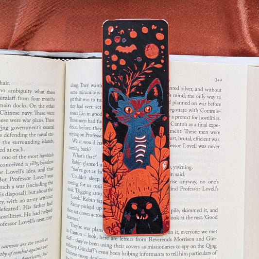 Autumn Familiar Illustrated Bookmark 2x6 Art Bookmark Reader Gift - Starry Skies Austin