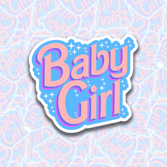 Baby Girl Sticker (Clearance) - Starry Skies Austin