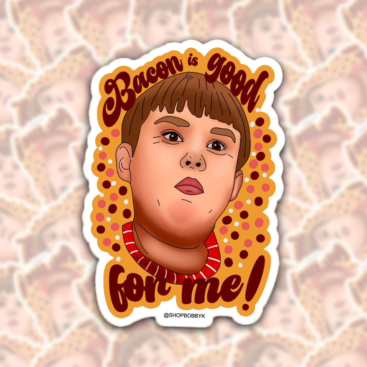 Bacon Is Good For Me! Sticker - Starry Skies Austin