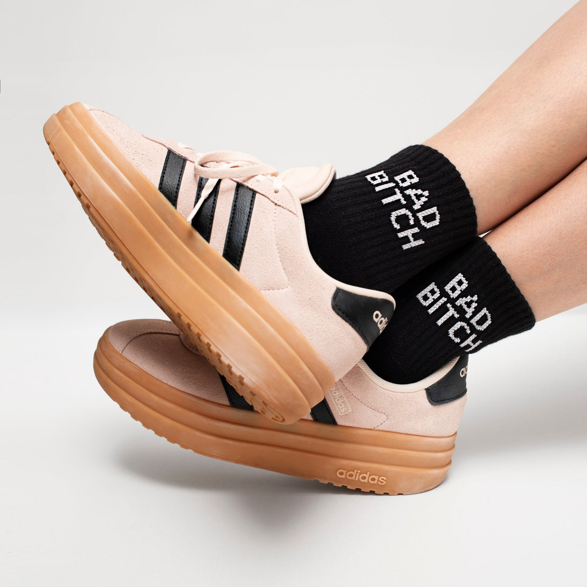 Bad Bitch Quarter Crew Socks - Starry Skies Austin