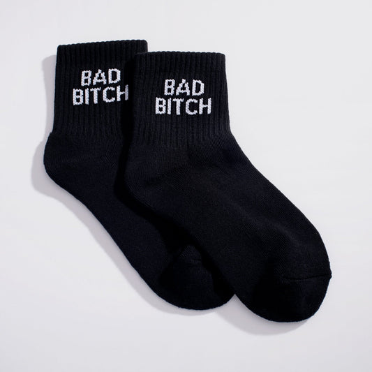 Bad Bitch Quarter Crew Socks - Starry Skies Austin