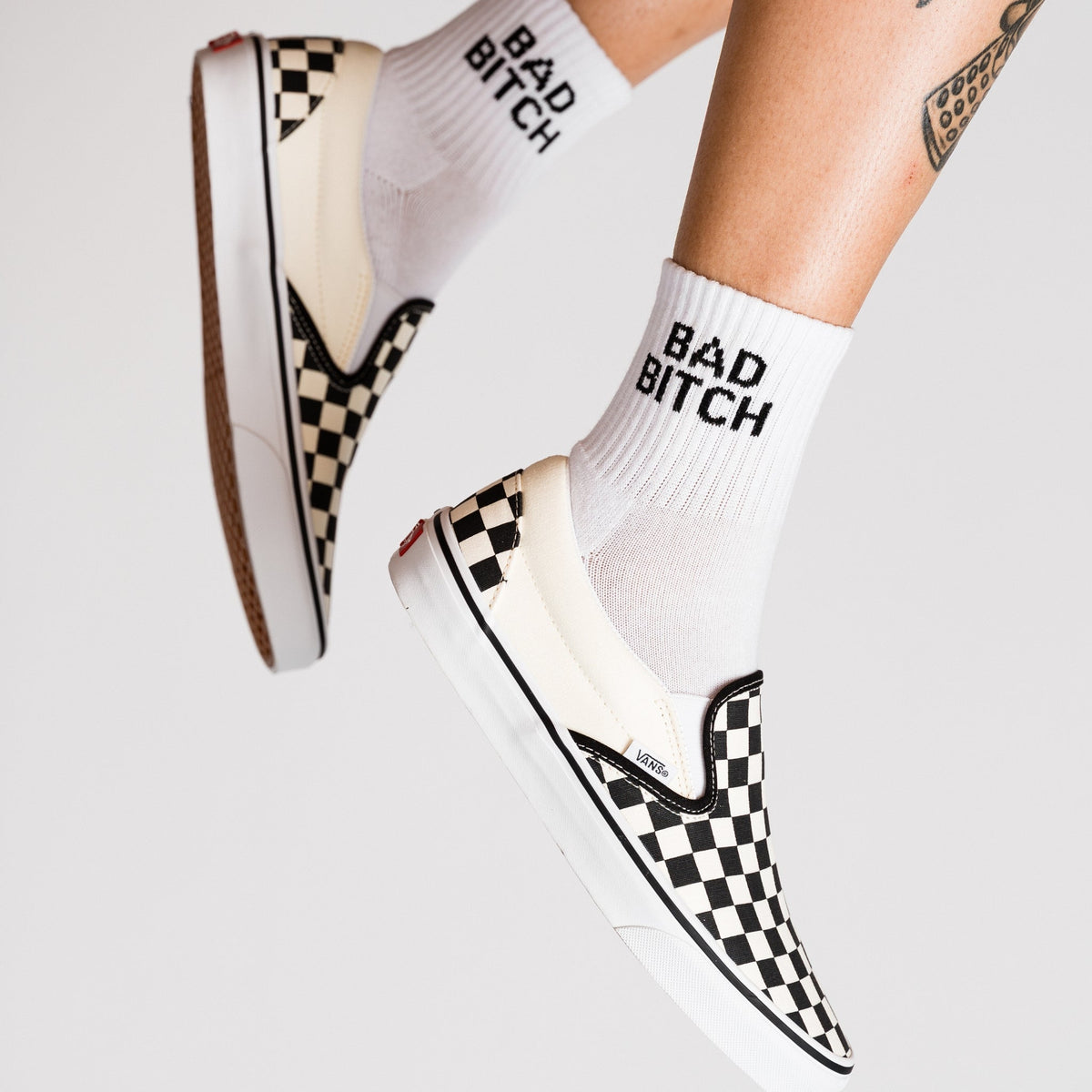 Bad Bitch Quarter Crew Socks - Starry Skies Austin