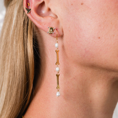 Bad to the Bone Earrings - Starry Skies Austin