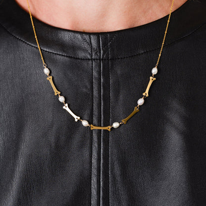Bad to the Bone Necklace - Starry Skies Austin