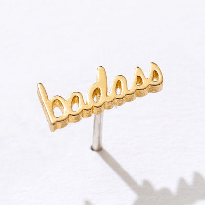 Badass Script Studs - Starry Skies Austin