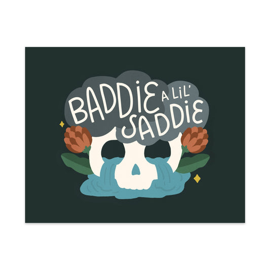 Baddie a Lil' Saddie Unframed Art Print - Starry Skies Austin