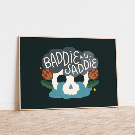 Baddie a Lil' Saddie Unframed Art Print - Starry Skies Austin