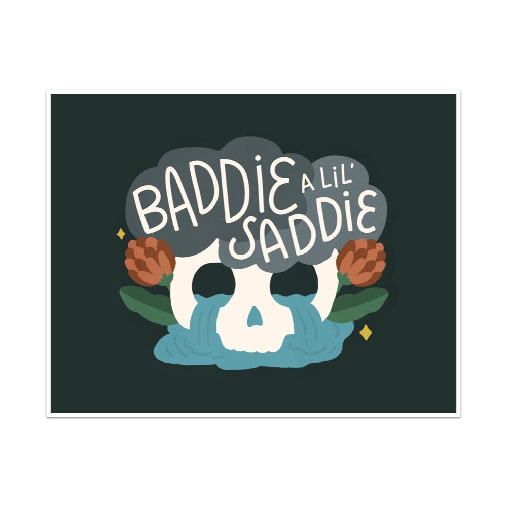 Baddie a Lil' Saddie Unframed Art Print - Starry Skies Austin