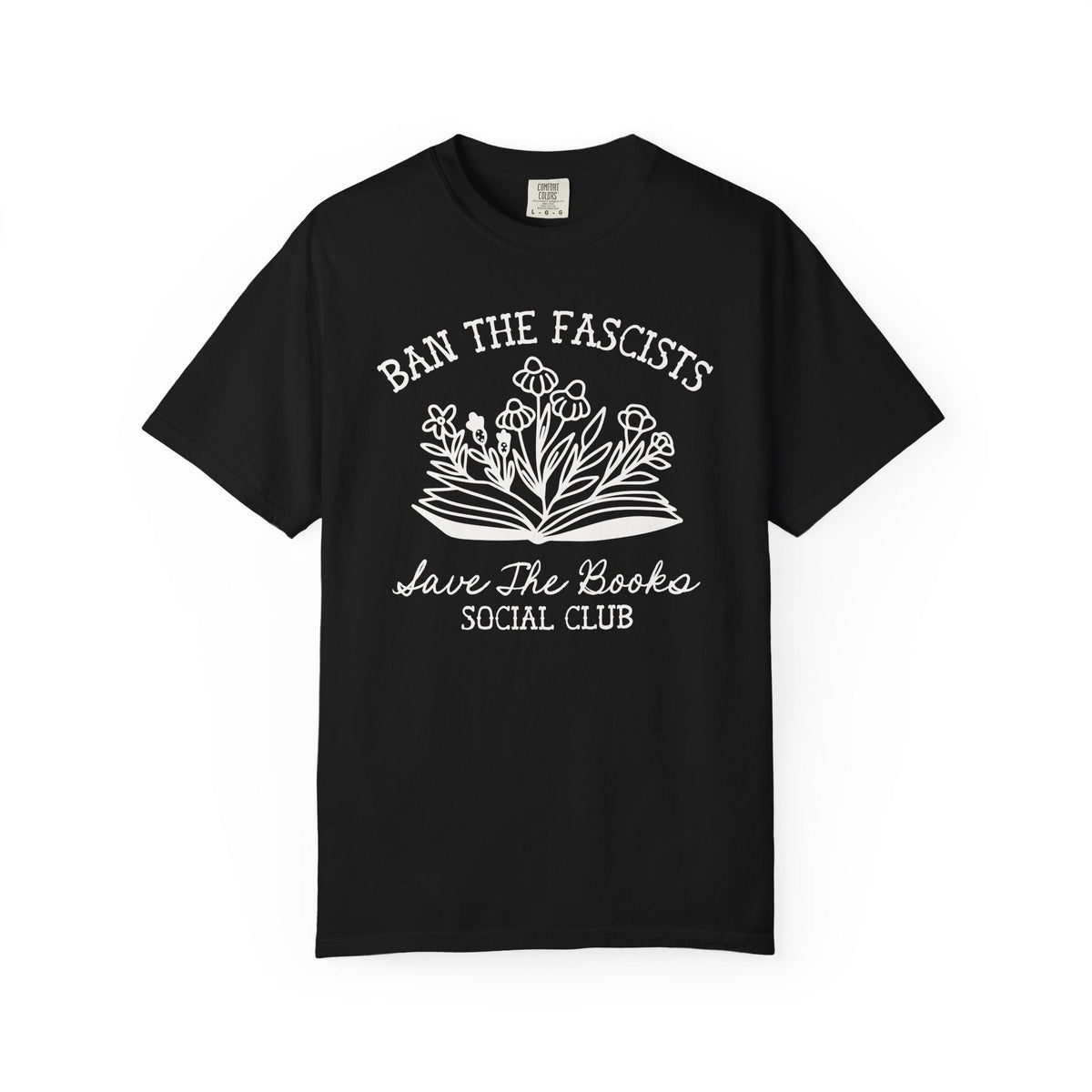 Ban the Fascists Save the Books T-Shirt - Starry Skies Austin