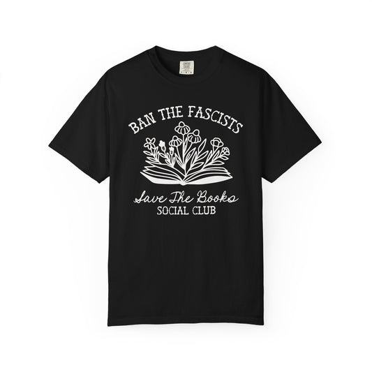 Ban the Fascists Save the Books T-Shirt - Starry Skies Austin
