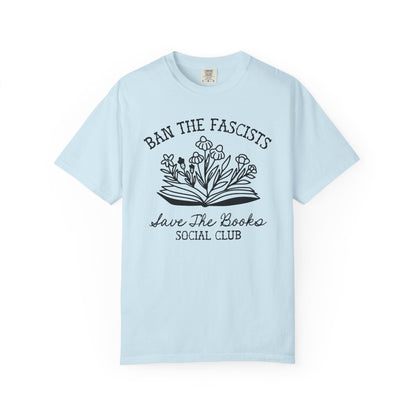 Ban the Fascists Save the Books T-Shirt - Starry Skies Austin
