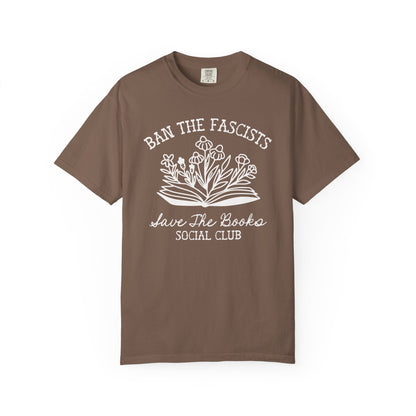 Ban the Fascists Save the Books T-Shirt - Starry Skies Austin