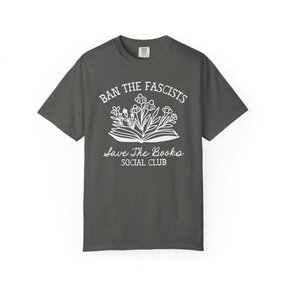 Ban the Fascists Save the Books T-Shirt - Starry Skies Austin