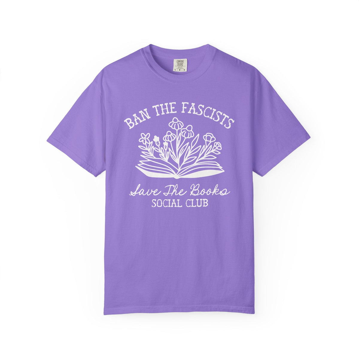 Ban the Fascists Save the Books T-Shirt - Starry Skies Austin