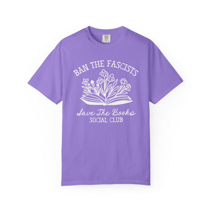 Ban the Fascists Save the Books T-Shirt - Starry Skies Austin