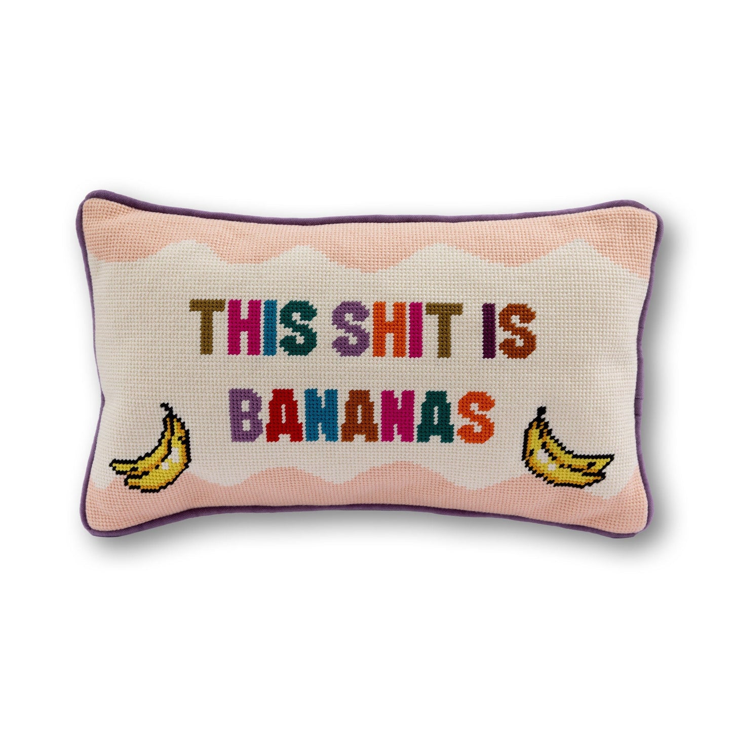 Bananas Needlepoint Pillow - Starry Skies Austin