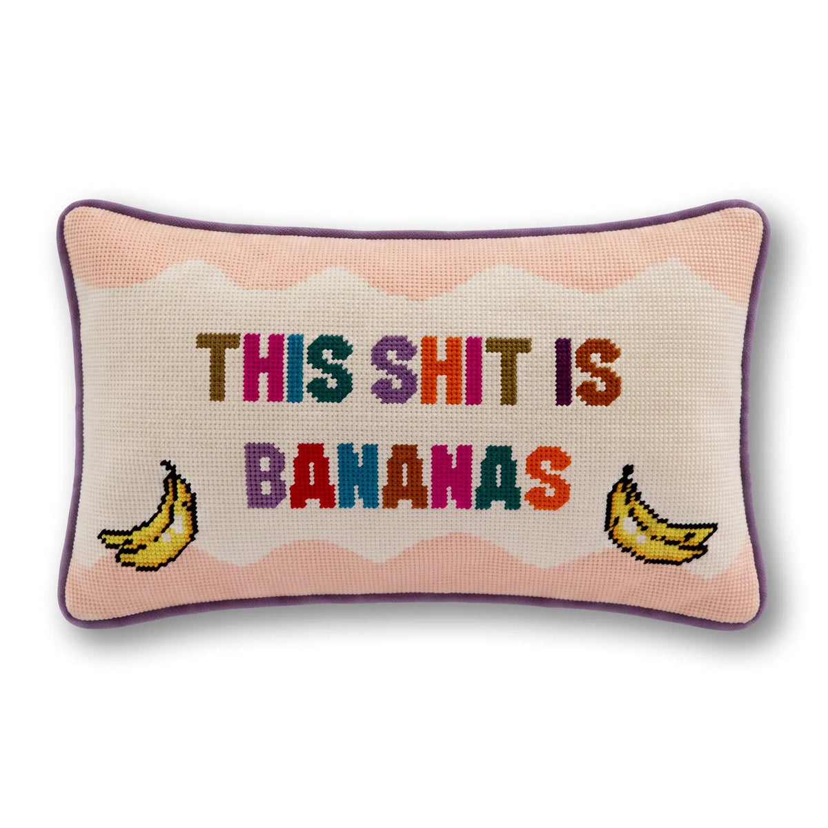 Bananas Needlepoint Pillow - Starry Skies Austin
