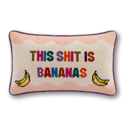 Bananas Needlepoint Pillow - Starry Skies Austin
