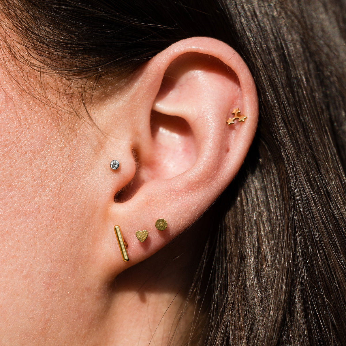 Bar Flat Back Studs - Starry Skies Austin