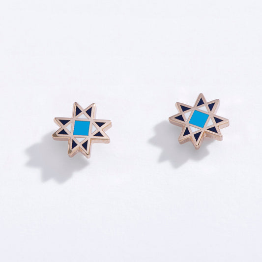 Barn Quilt Studs - Starry Skies Austin