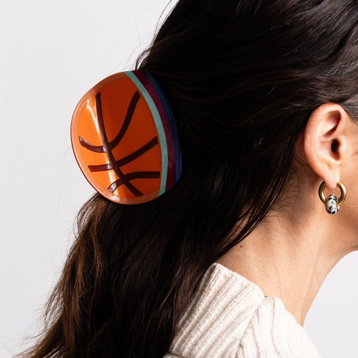 Basketball Hair Claw - Starry Skies Austin