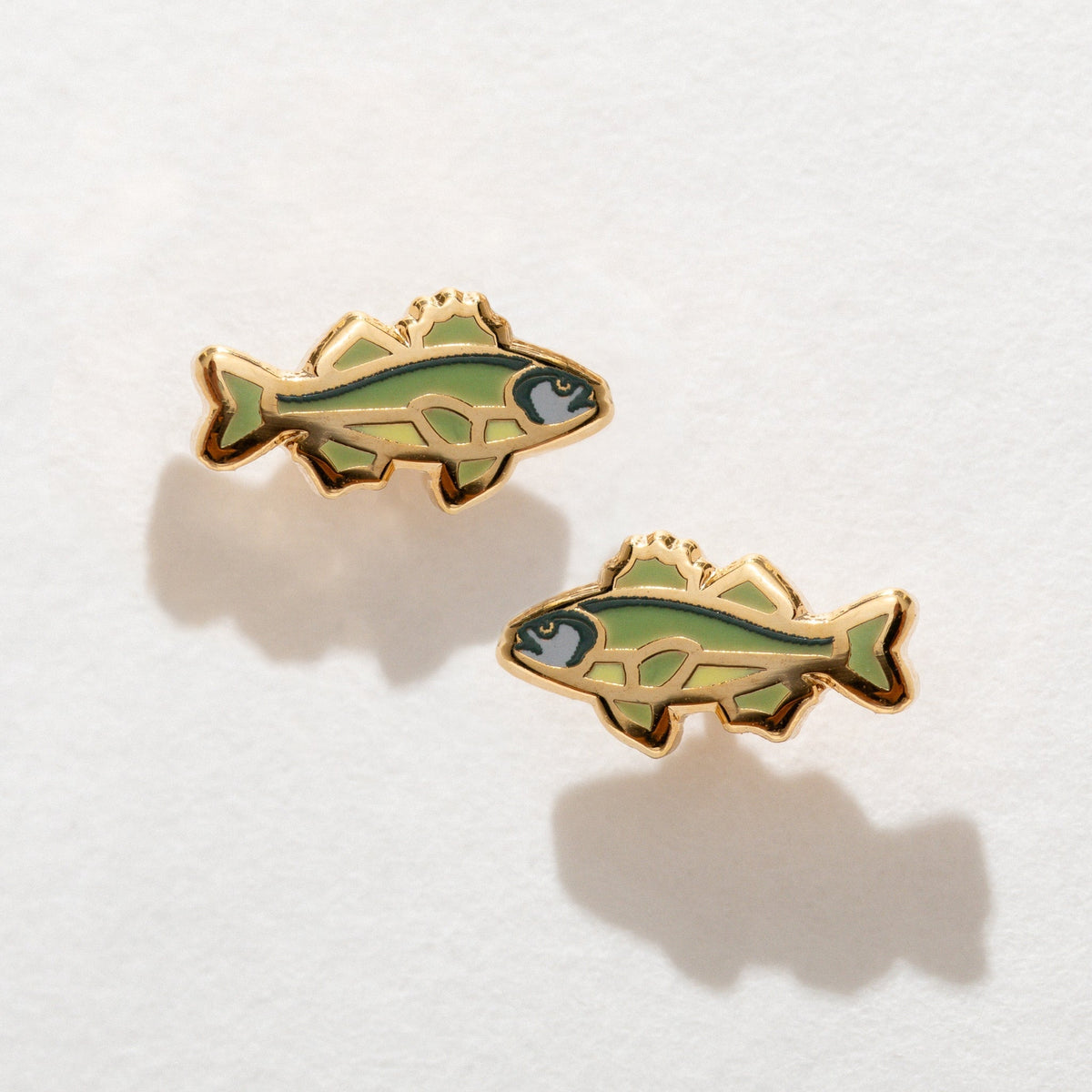 Bass Fish Studs - Starry Skies Austin