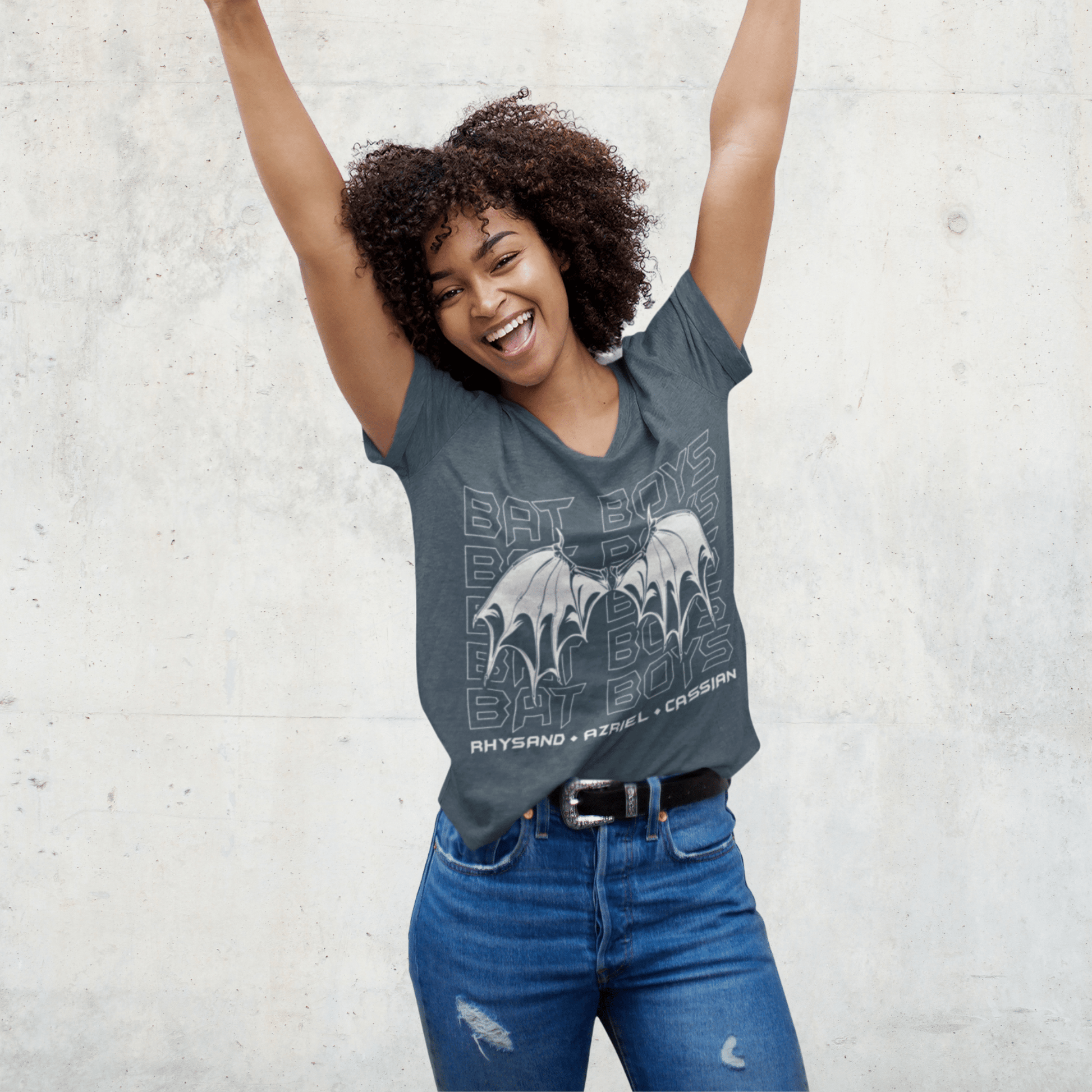 Bat Boys of the Night Court Softstyle Bookish Tee - Starry Skies Austin