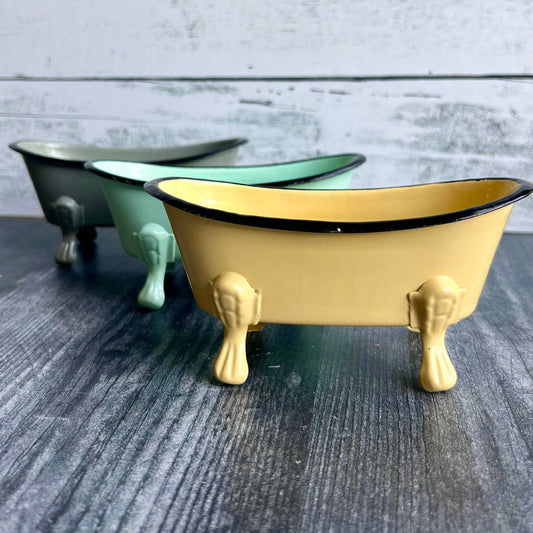 Bathtub Soap Dish Variety Pack- Yellow, Mint Green, Gray - Starry Skies Austin