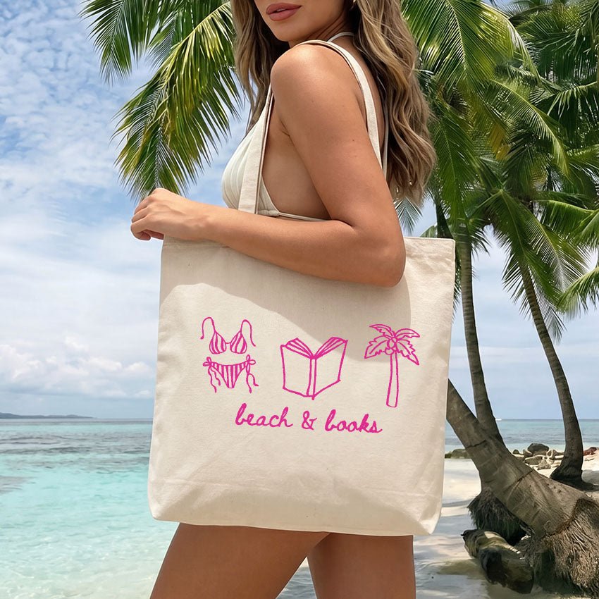 Beach & Books Canvas Tote Bag - Starry Skies Austin