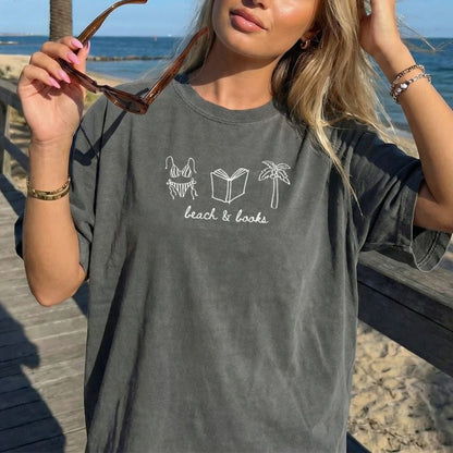 Beach & Books Heavyweight Comfort Colors Shirt - Starry Skies Austin
