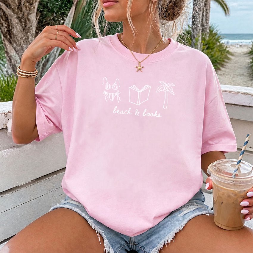 Beach & Books Heavyweight Comfort Colors Shirt - Starry Skies Austin