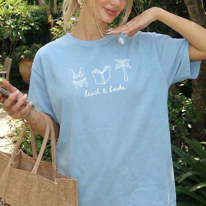 Beach & Books Heavyweight Comfort Colors Shirt - Starry Skies Austin