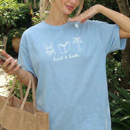 Beach & Books Heavyweight Comfort Colors Shirt - Starry Skies Austin