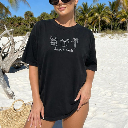 Beach & Books Heavyweight Comfort Colors Shirt - Starry Skies Austin