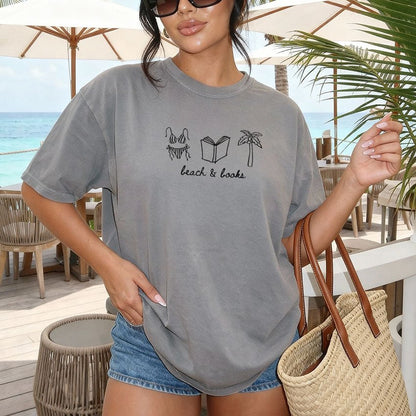Beach & Books Heavyweight Comfort Colors Shirt - Starry Skies Austin