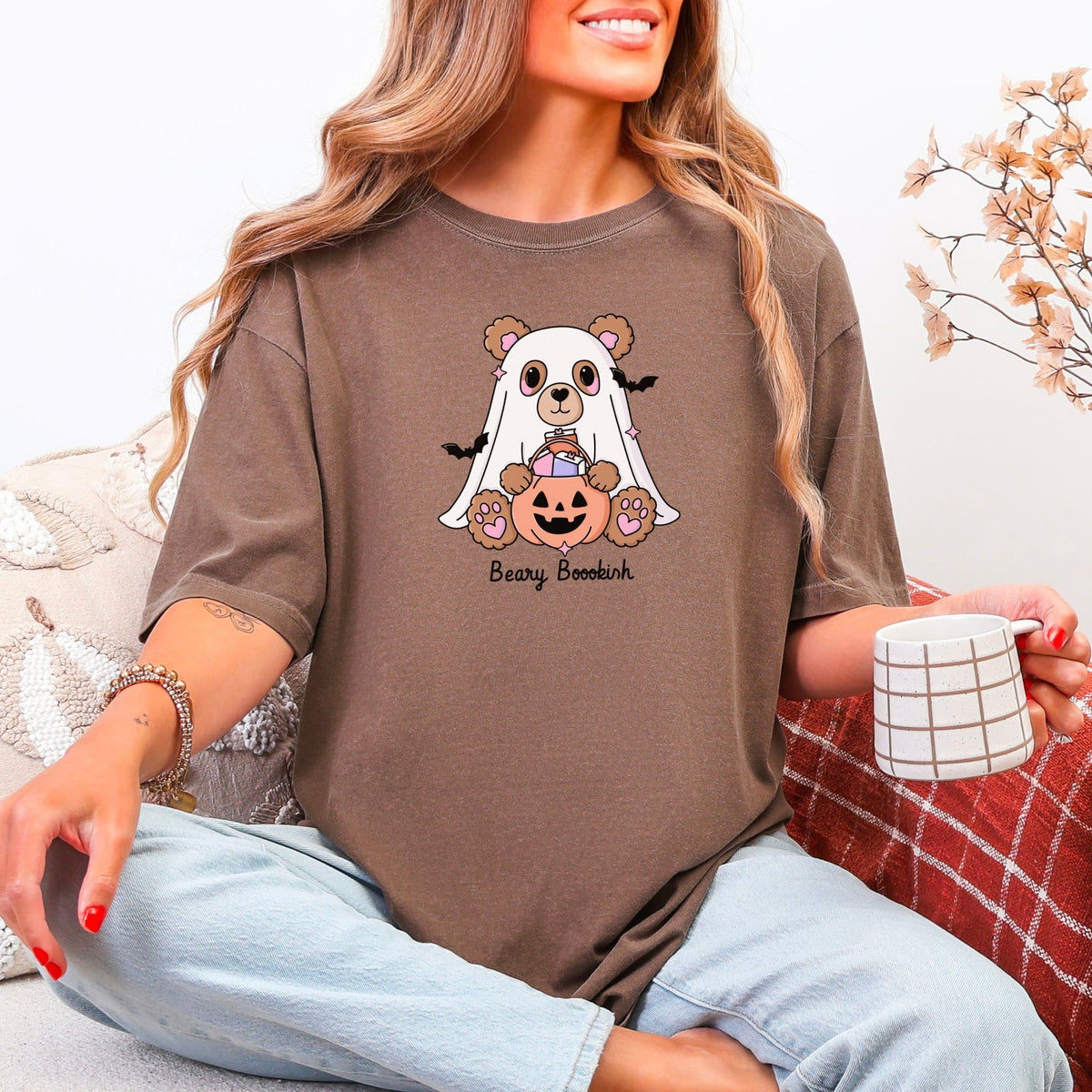 Beary Bookish Heavyweight Comfort Colors Shirt - Starry Skies Austin