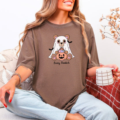 Beary Bookish Heavyweight Comfort Colors Shirt - Starry Skies Austin