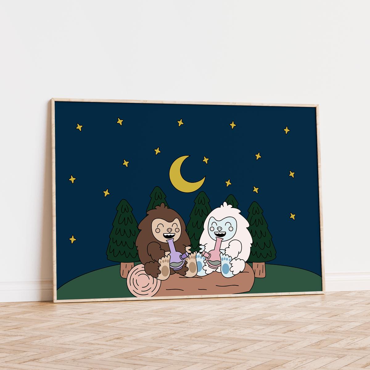 Best Buds Unframed Art Print - Starry Skies Austin