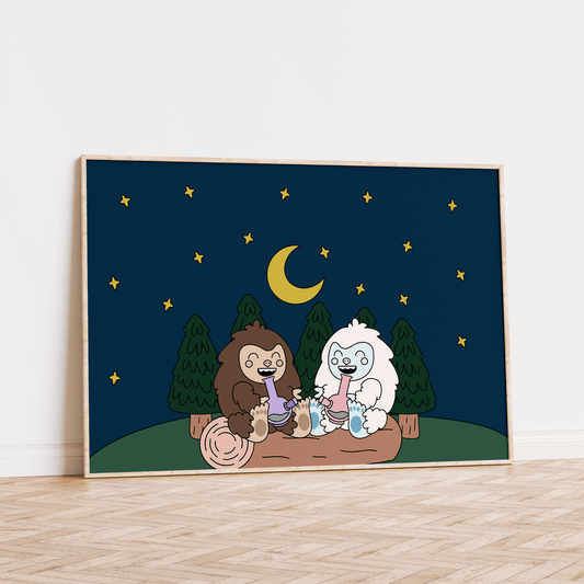 Best Buds Unframed Art Print - Starry Skies Austin
