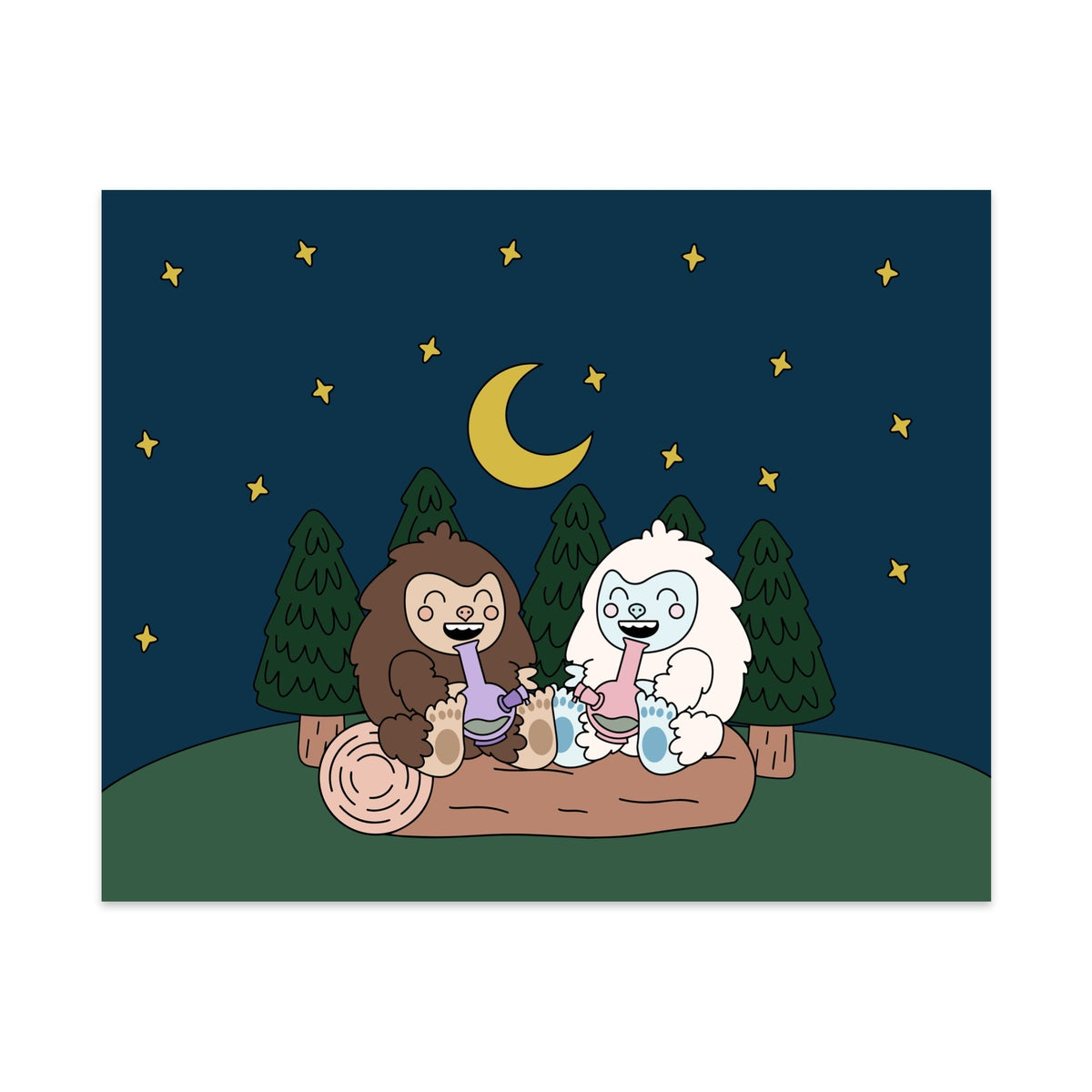 Best Buds Unframed Art Print - Starry Skies Austin