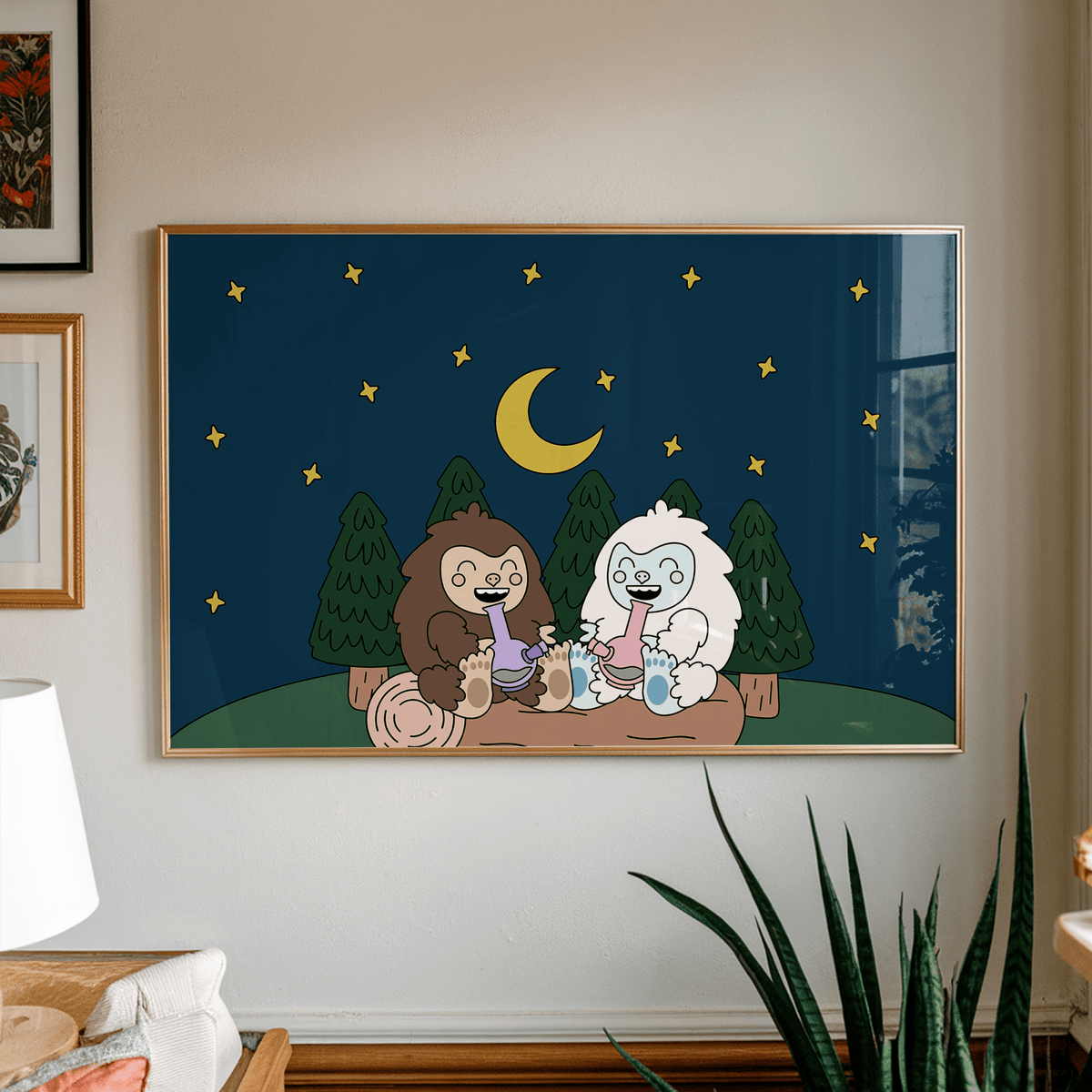 Best Buds Unframed Art Print - Starry Skies Austin