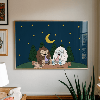 Best Buds Unframed Art Print - Starry Skies Austin