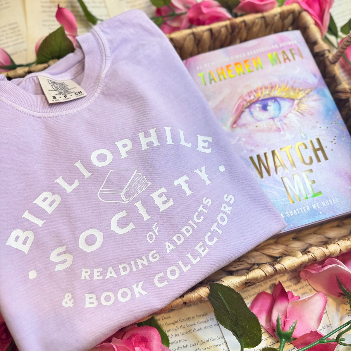 Bibliophile Society Heavyweight Comfort Colors Boxy Cropped Shirt - Starry Skies Austin