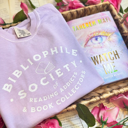 Bibliophile Society Heavyweight Comfort Colors Boxy Cropped Shirt - Starry Skies Austin