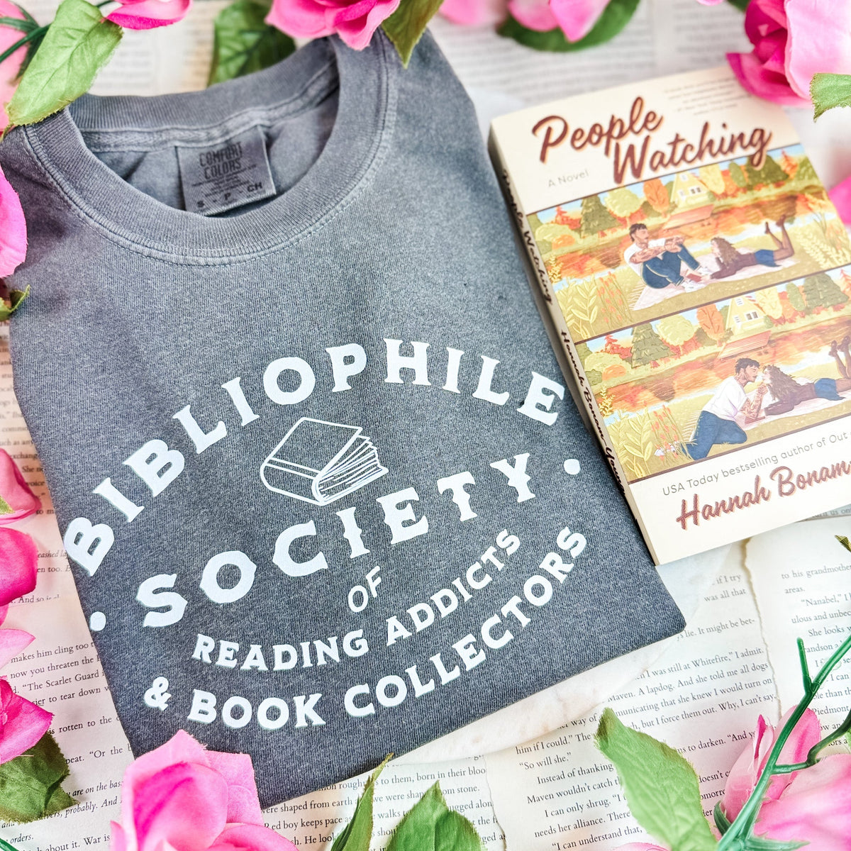 Bibliophile Society Heavyweight Comfort Colors Shirt - Starry Skies Austin