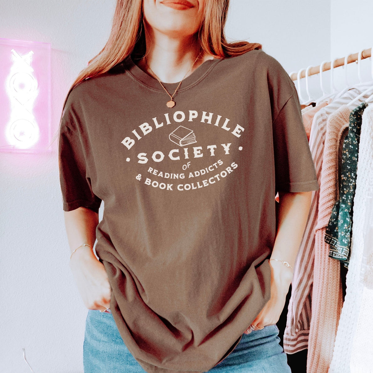 Bibliophile Society Heavyweight Comfort Colors Shirt - Starry Skies Austin